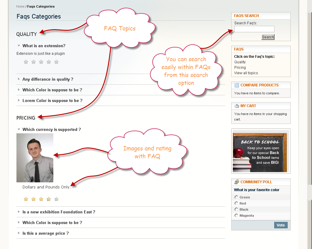 FAQ Management - Magento Module