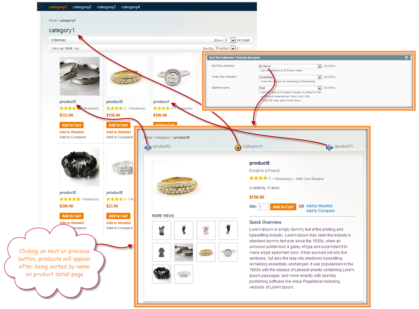 Magento Product navigation - Previous Next Magento Module