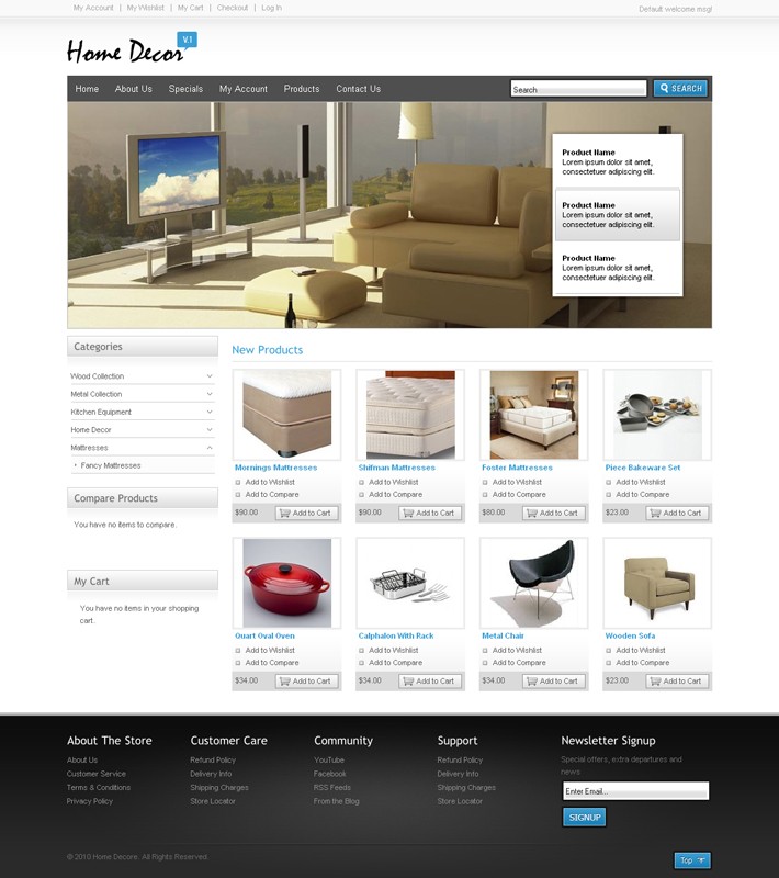 Best Selling Home Products Template