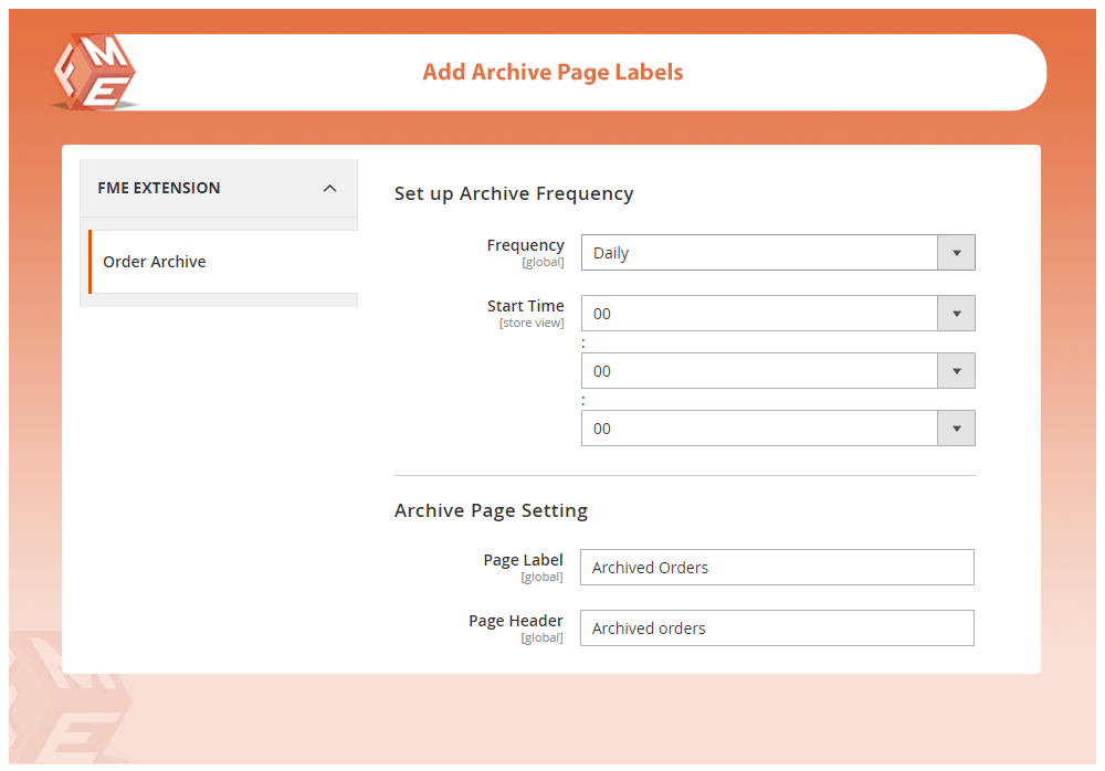 Add Archive Page Labels