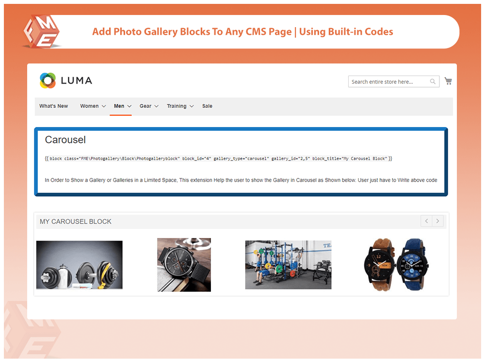 Add Photo Gallery Blocks to CMS Page