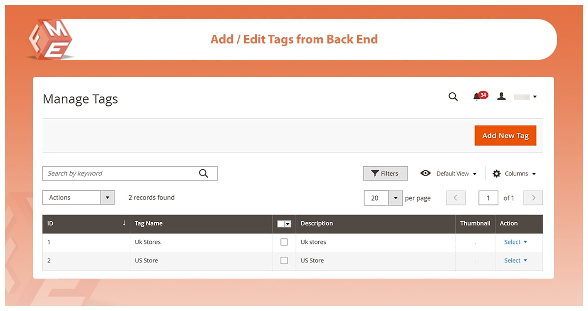 Create Tags for Easy Filteration