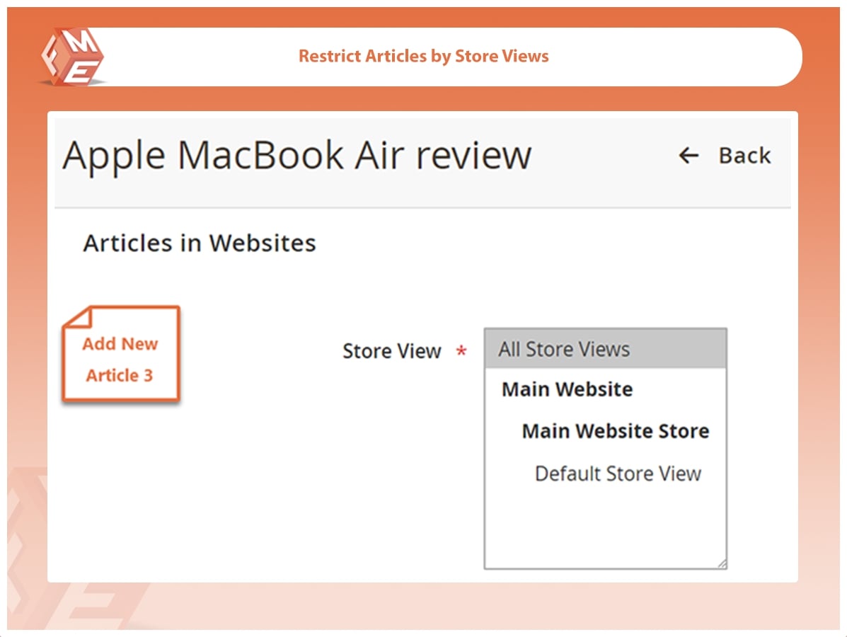 Restrict Articles By Store Views