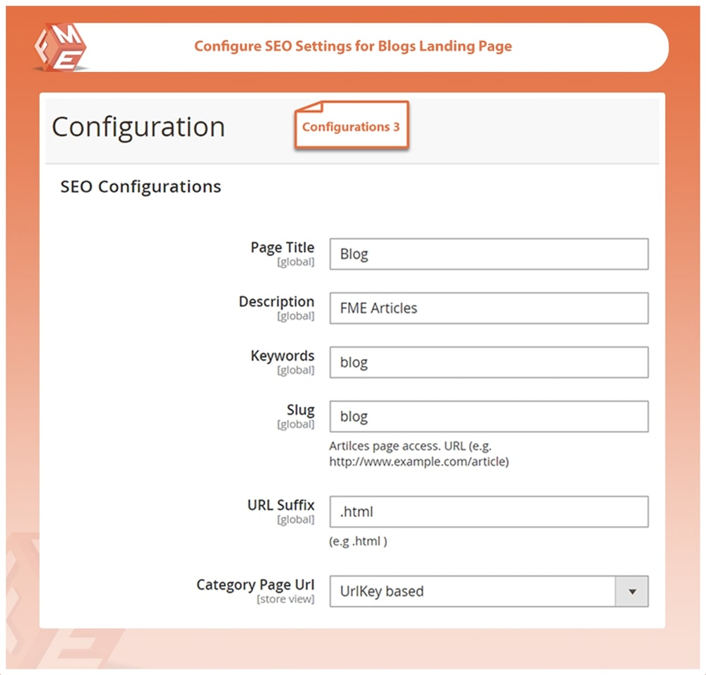 Configure Blog SEO Settings