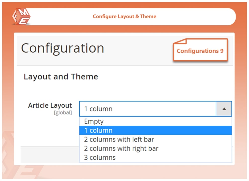 Configure Blog Layout & Theme