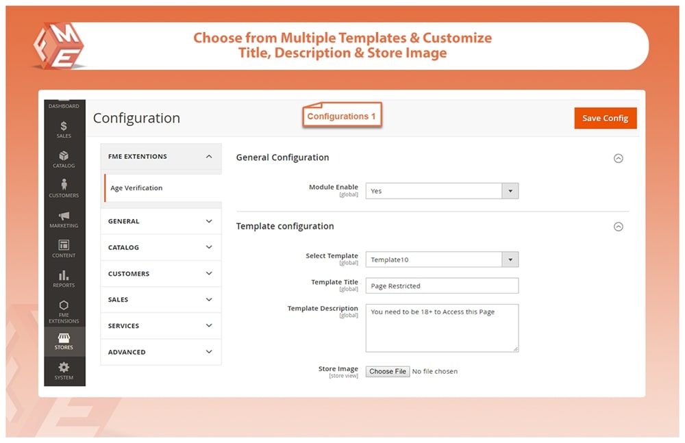 Multiple Age Restriction Popup Templates