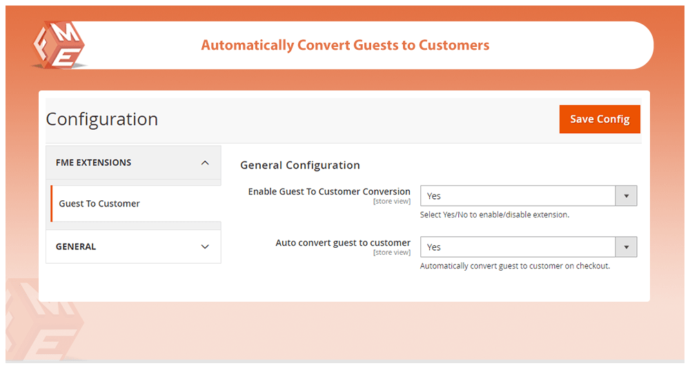 Auto Convert Guest To Customers