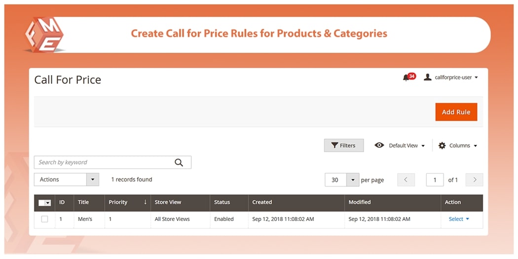 Magento 2 Ask for Price Rules