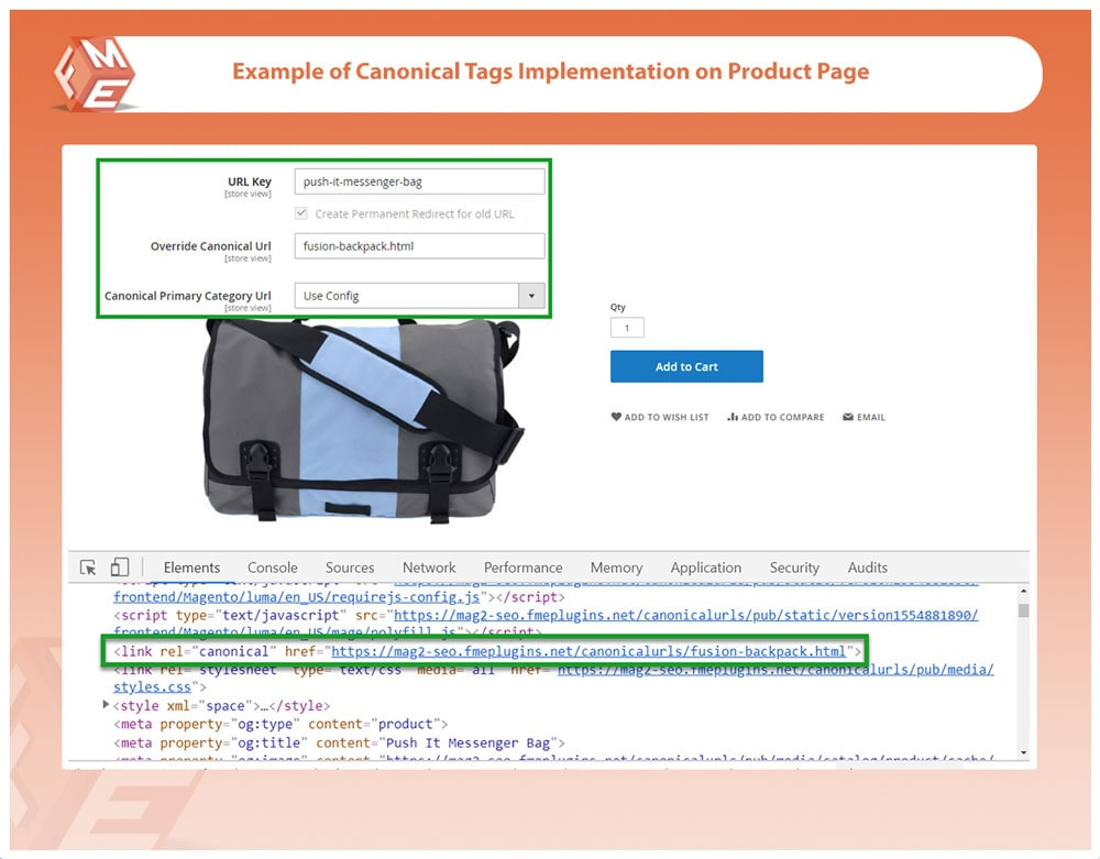 Canonical Tag on Product Page