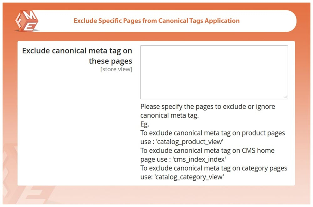 Exclude Canonical Tag From Certain Pages