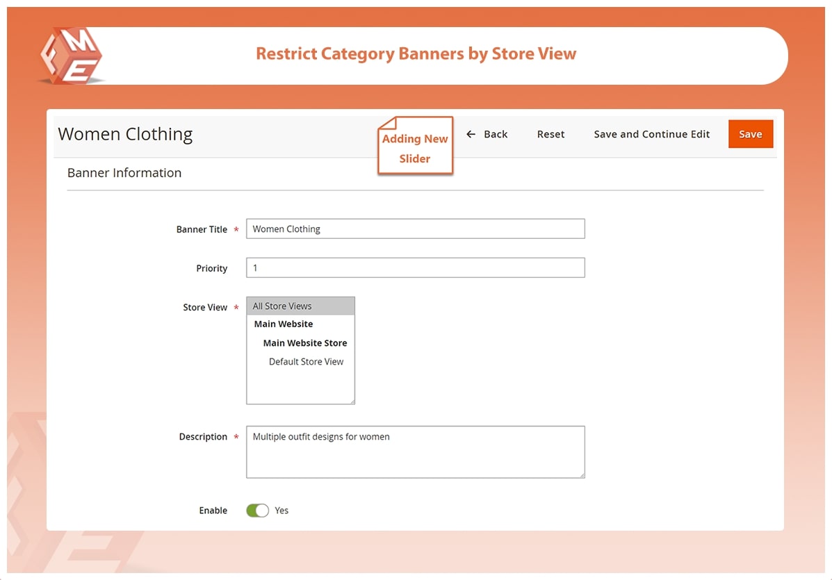 Restrict Category Banners to Specific Store Views