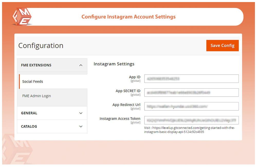 Configure Instagram Account Settings