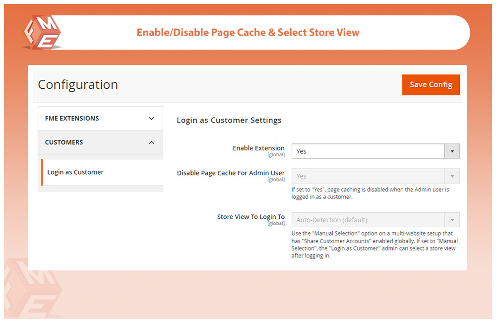 Disable Page Cache When Logged In