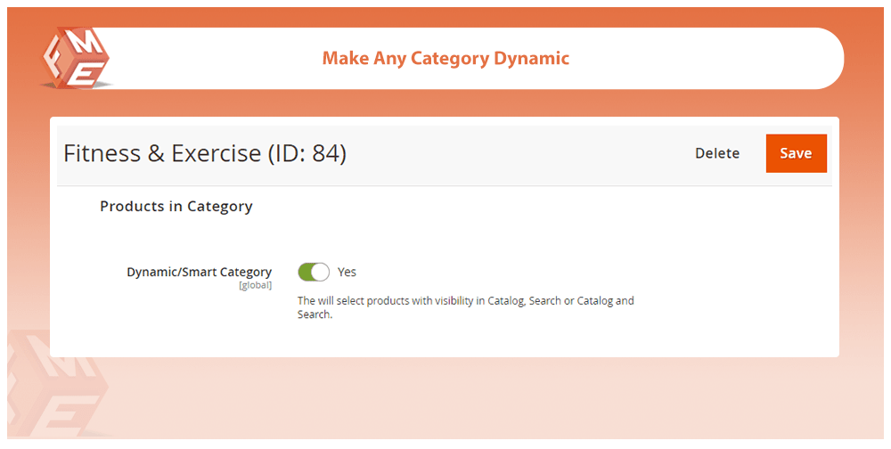 Dynamic Category Option 