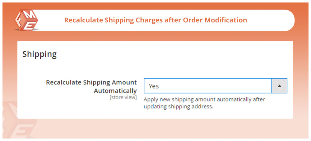Recalculate Shipping Charges