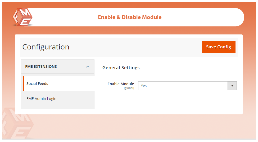 Enable/Disable Module