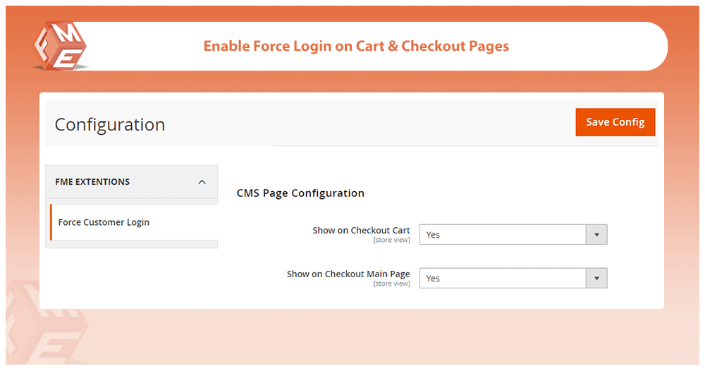 Force Sign In on Cart & Checkout Pages