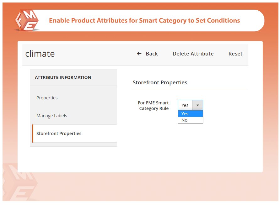 Enable Product Attributes
