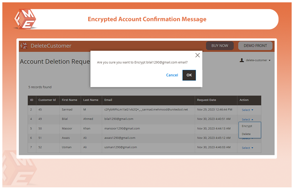 Encryption Confirmation