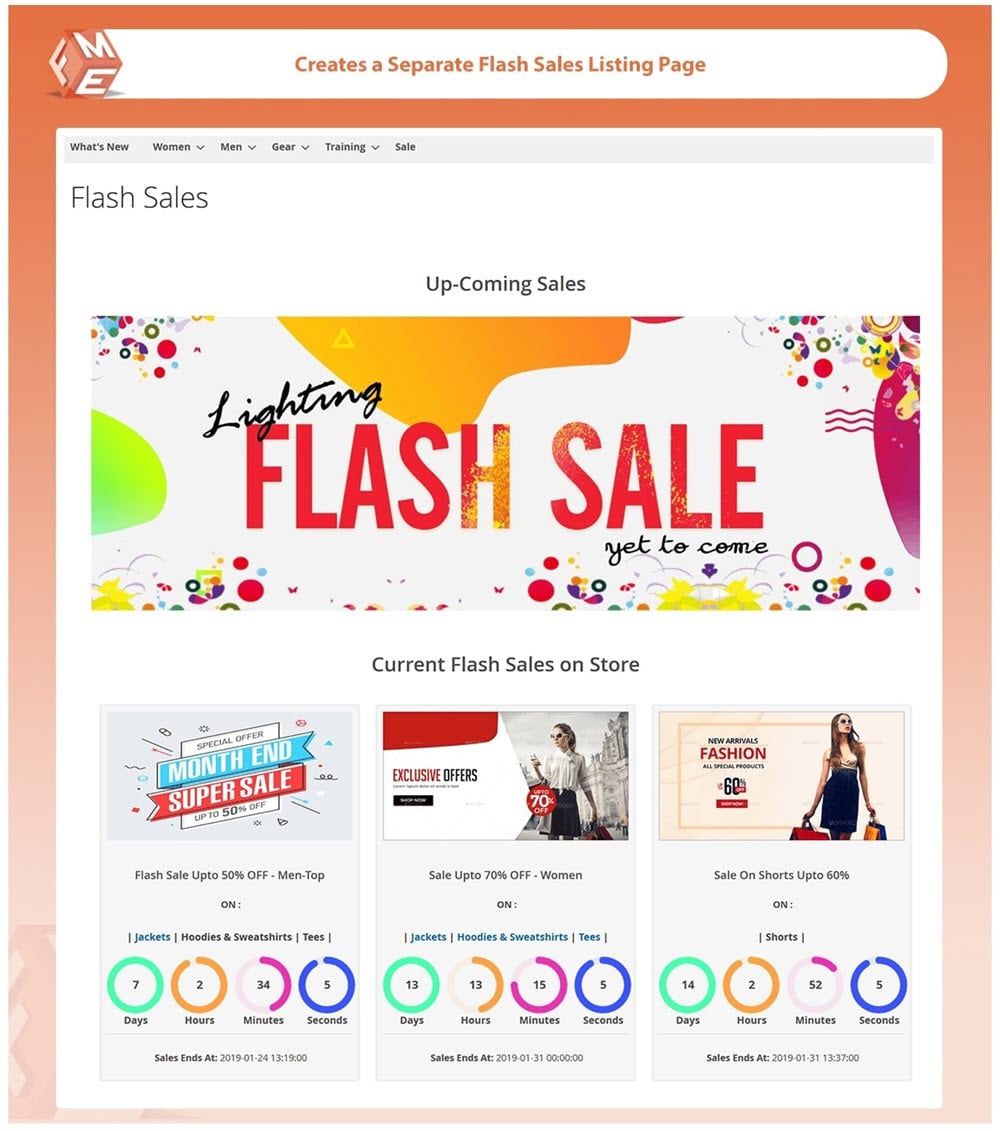 Flash Sales Landing Page