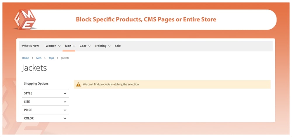 Block Access To Specific Products, CMS or Entire Store