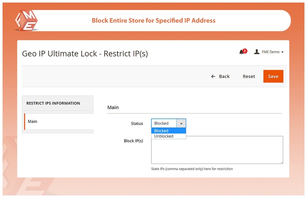 Block Entire Store for Specific IP Addresses