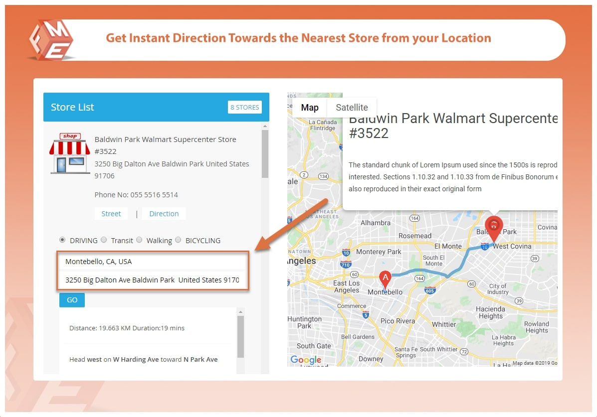 Get Instant Direction Towards Nearest Store