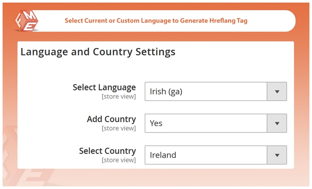 Language & Country Settings