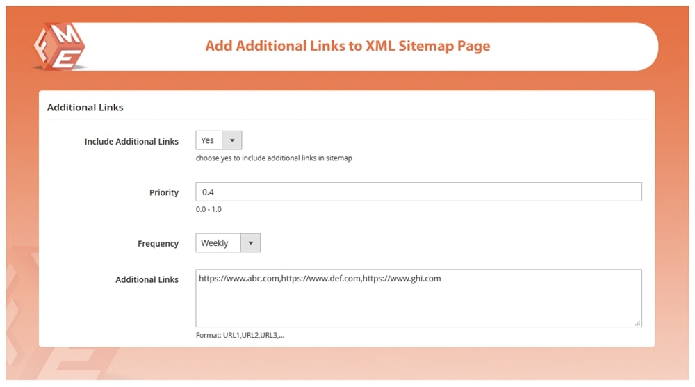 Include Additional URLs in Sitemap