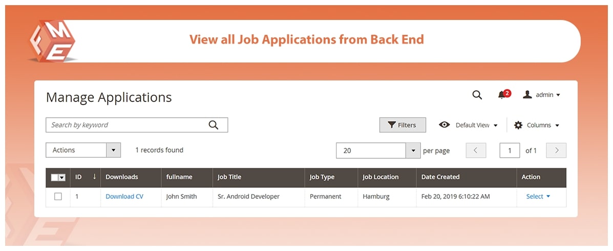 Magento 2 Jobs and Recruitment Manager Extension