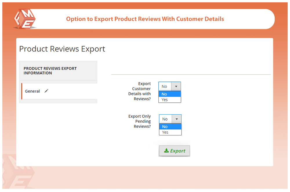 Export Product Reviews With Customer Details