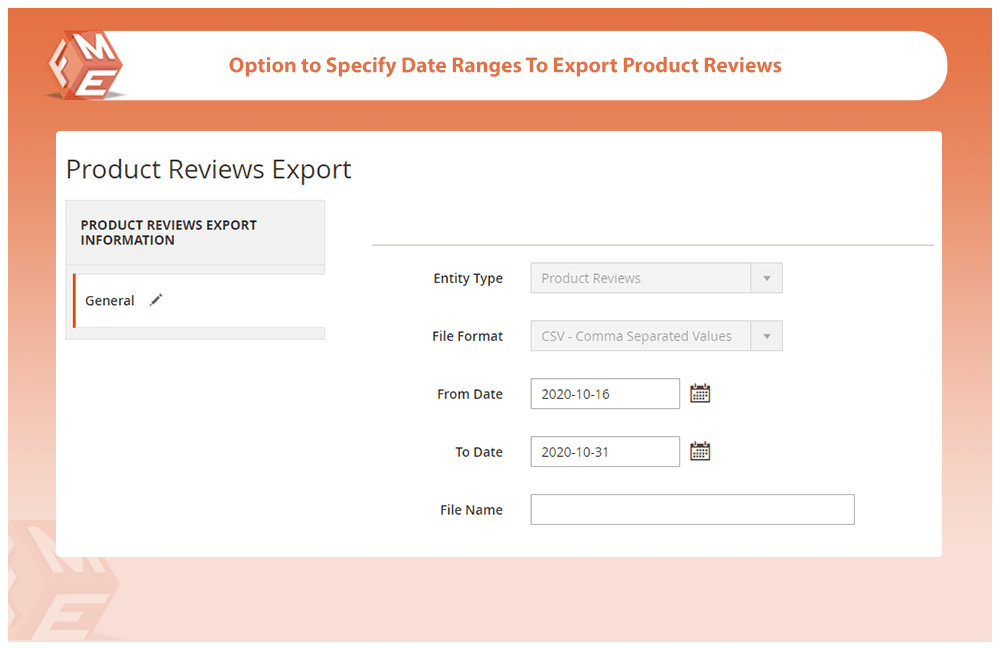Export Product Reviews For Specific Dates