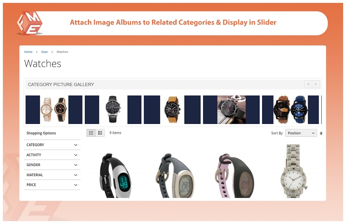 Pictures Album on  Category Page
