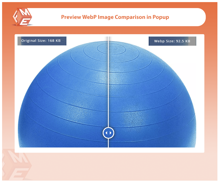 Preview WebP Image Comparison in Popup