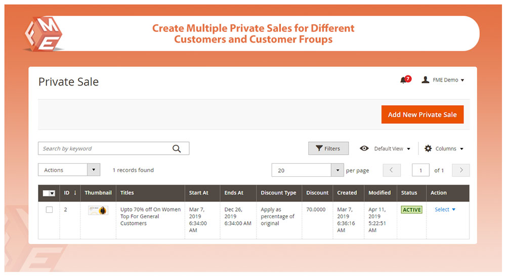 Create Multiple Sales for Different Customer Groups