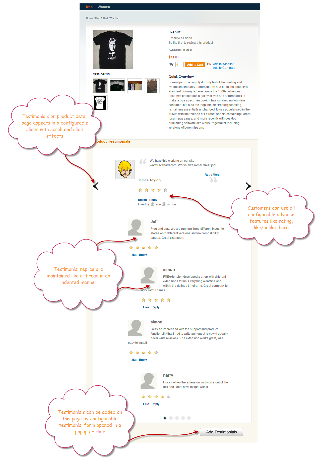 Product Testimonials v2.0 - Front End for Product Testimonials