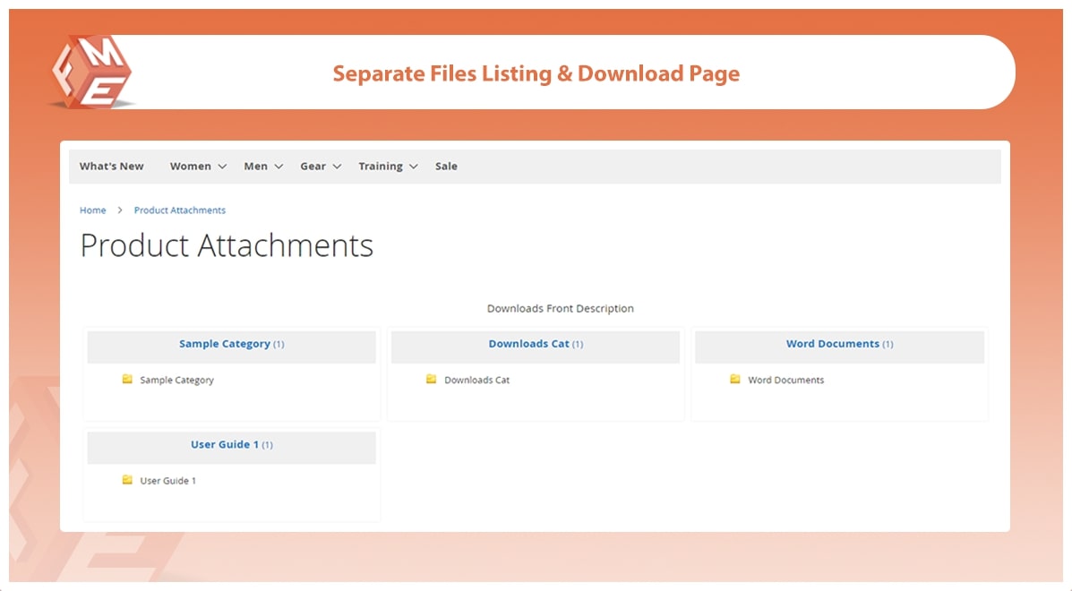 File Listings & Download Page