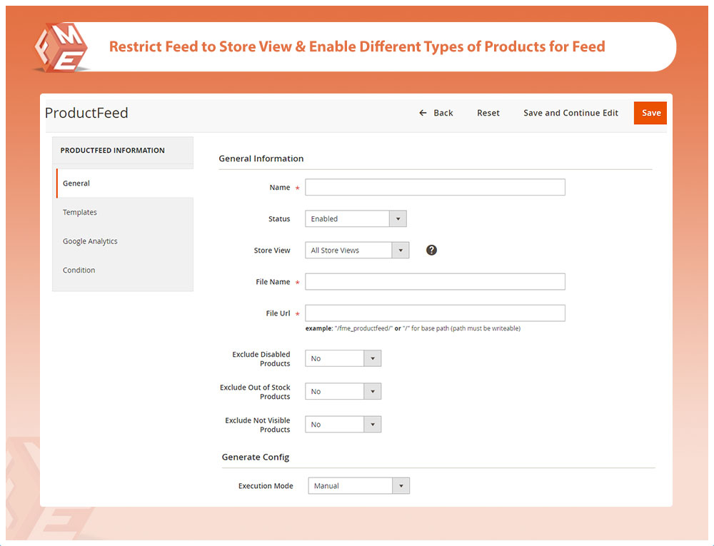 Configure Product Feeds
