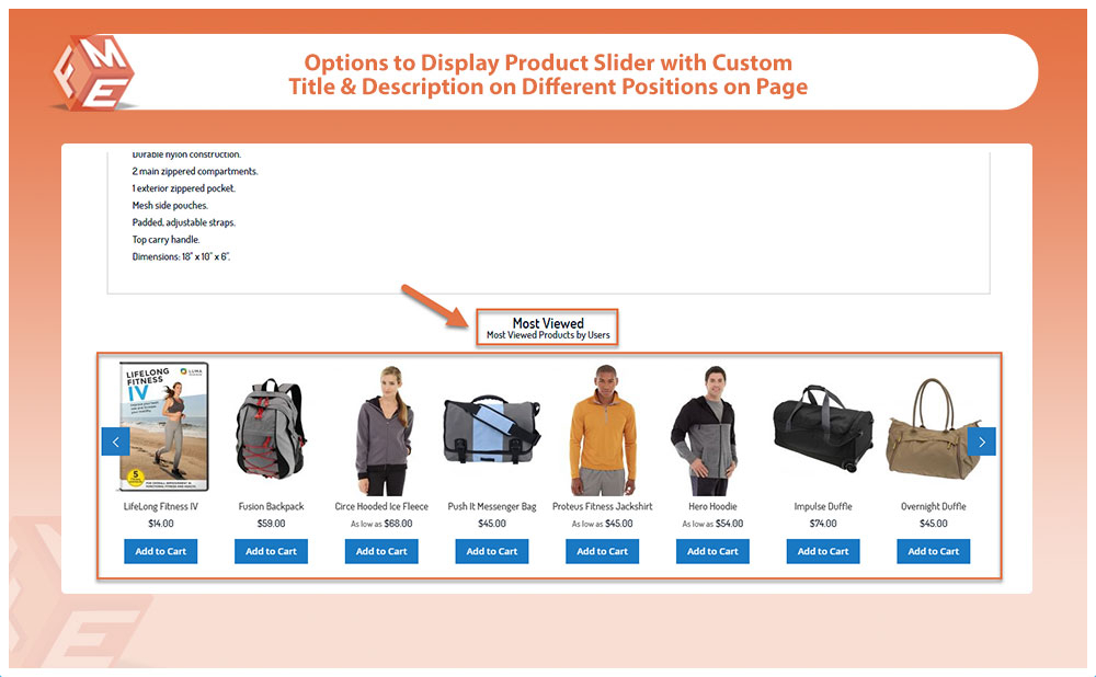 Display Product Slider Anywhere