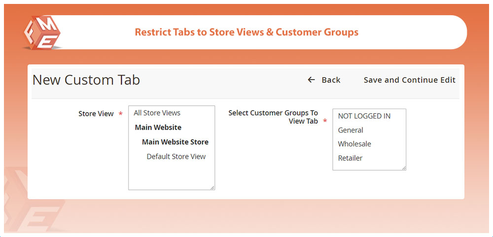 Restrict by Store Views & Customer Groups