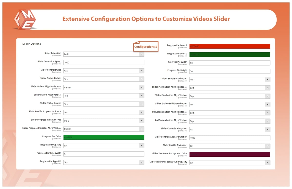 Customize Video Sliders
