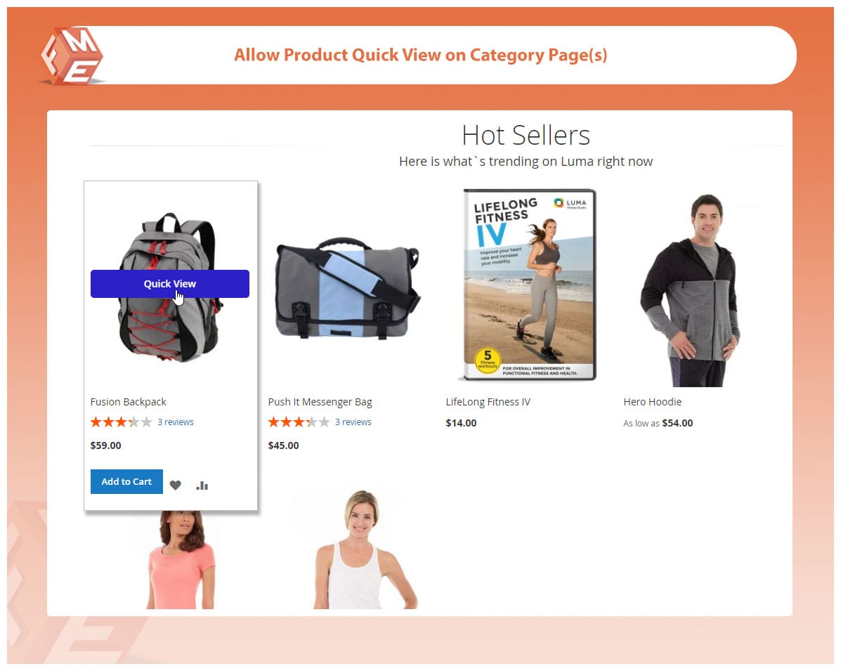 Product Quick View on Category Page