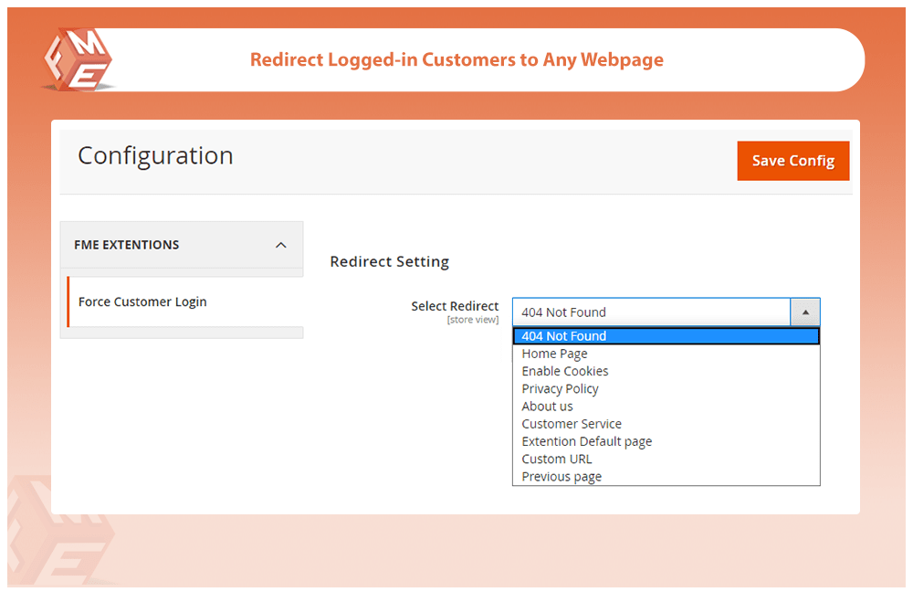 Redirect Logged-in Customers to Any Webpage