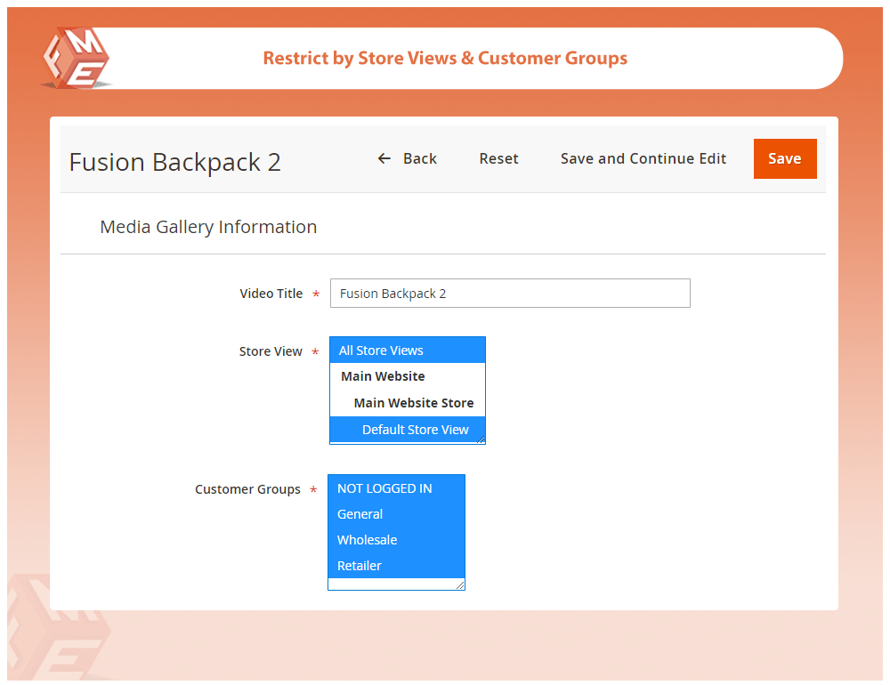 Restrict By Store Views & Customer Groups