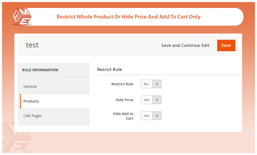Restrict Product or Hide Price & Add to Cart