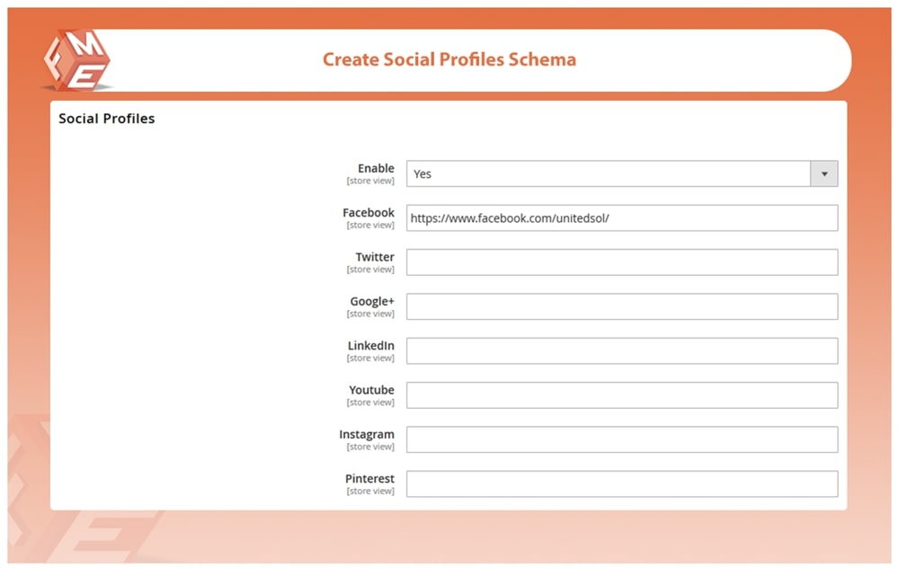 Configure Social Profiles Schema