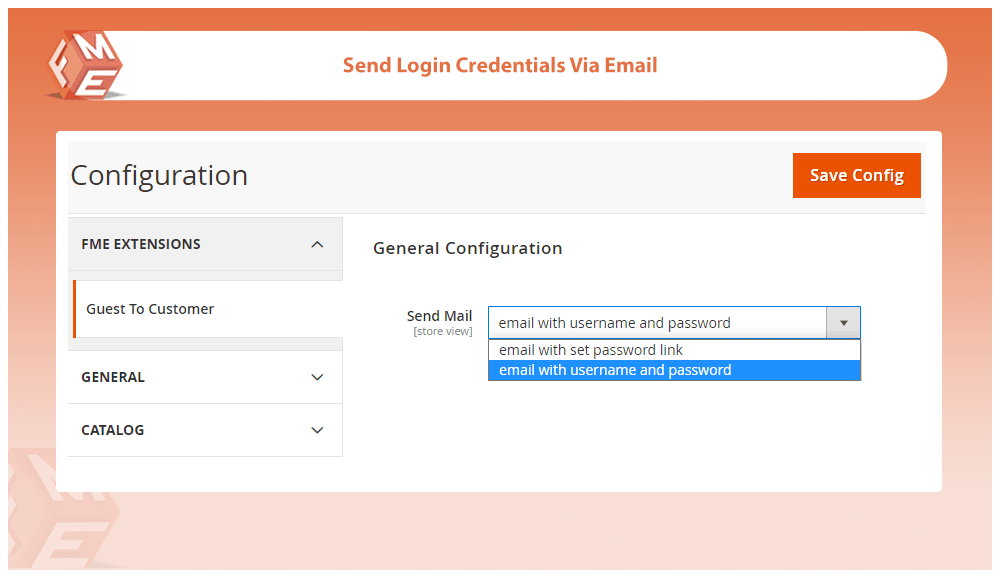 Send Login Credentials via Email