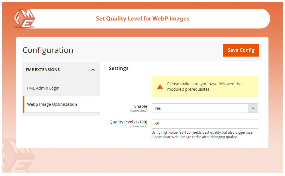 Set Quality Level for WebP Images
