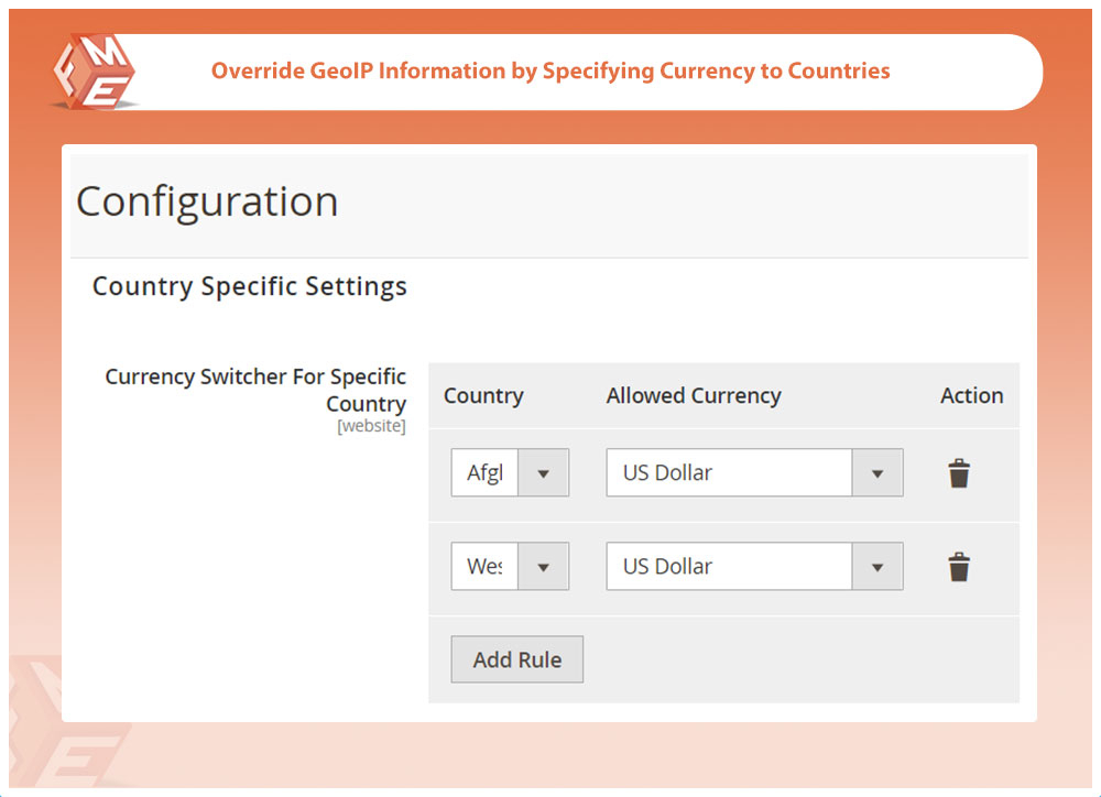 Setup Country Wise Currency Switcher