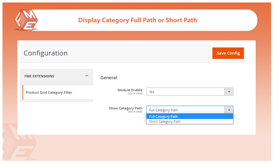 Display Full or Short Category Path
